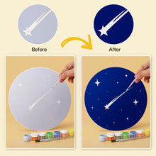 Load image into Gallery viewer, Mini Paint by Numbers Set - Discs Ø20cm (6 pieces) - Moonlit Dreams