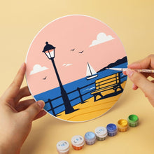 Load image into Gallery viewer, Mini Paint by Numbers Set - Discs Ø20cm (6 pieces) - Places to Wander