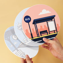 Load image into Gallery viewer, Mini Paint by Numbers Set - Discs Ø20cm (6 pieces) - Places to Wander
