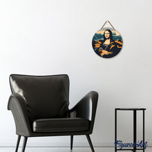 Load image into Gallery viewer, Paint by numbers on Wood Slice - Mona Lisa
