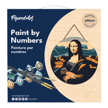 Load image into Gallery viewer, Paint by numbers on Wood Slice - Mona Lisa