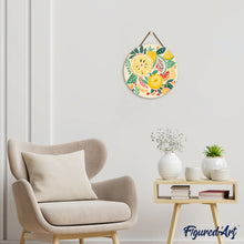 Load image into Gallery viewer, Paint by numbers on Wood Slice - Fruits