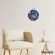 Load image into Gallery viewer, Paint by numbers on Wood Slice - Wolf