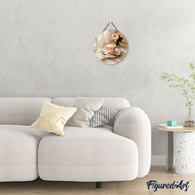 Load image into Gallery viewer, Paint by numbers on Wood Slice - Morning Coffee