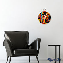 Load image into Gallery viewer, Paint by numbers on Wood Slice - Picasso Style Abstract Woman