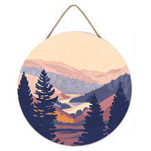 Load image into Gallery viewer, Paint by numbers on Wood Slice - Autumn Valley