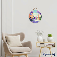 Load image into Gallery viewer, Paint by numbers on Wood Slice - Provence Spring
