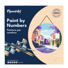 Load image into Gallery viewer, Paint by numbers on Wood Slice - Provence Spring