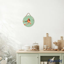 Load image into Gallery viewer, Paint by numbers on Wood Slice - Winter Redbird