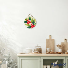 Load image into Gallery viewer, Paint by numbers on Wood Slice - Cranberries