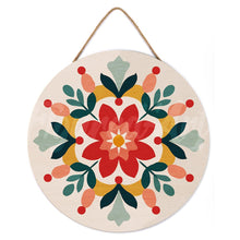 Load image into Gallery viewer, Paint by numbers on Wood Slice - Winter Mandala