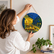 Load image into Gallery viewer, Paint by numbers on Wood Slice - Butterfly Mandala