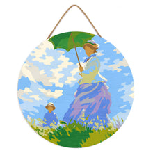 Load image into Gallery viewer, Paint by numbers on Wood Slice - The walk - Monet