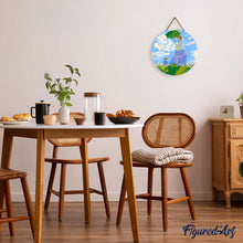 Load image into Gallery viewer, Paint by numbers on Wood Slice - The walk - Monet
