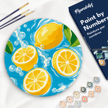 Load image into Gallery viewer, Paint by numbers kit for adults Paint by numbers on Wood Slice - Citrus Breeze Figured'Art UK