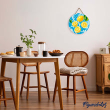 Load image into Gallery viewer, Paint by numbers on Wood Slice - Citrus Breeze