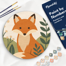Load image into Gallery viewer, Paint by numbers kit for adults Paint by numbers on Wood Slice - Fox Figured'Art UK