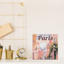 Load image into Gallery viewer, Mini Paint by numbers Travel Poster Paris 20x20cm already framed