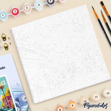 Load image into Gallery viewer, Mini Paint by numbers Travel Poster California Street 20x20cm already framed