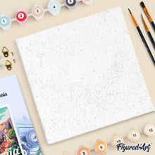 Load image into Gallery viewer, Mini Paint by numbers Travel Poster California Balloons 20x20cm already framed