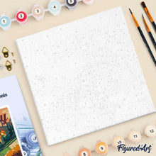 Load image into Gallery viewer, Mini Paint by numbers Travel Poster Tuscany Summer 20x20cm already framed