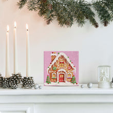 Load image into Gallery viewer, Mini Paint by numbers Gingerbread House 20x20cm already framed
