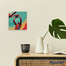 Load image into Gallery viewer, Mini Paint by numbers Sport Poster Basketball 20x20cm already framed