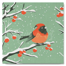 Load image into Gallery viewer, Mini Paint by numbers 8"x8" framed - Winter Redbird