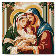 Load image into Gallery viewer, Mini Paint by numbers 20x20cm framed - Holy Family
