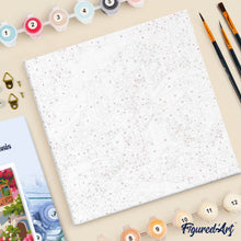 Load image into Gallery viewer, Mini Paint by numbers Capri Floral Lane 20x20cm already framed
