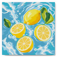 Load image into Gallery viewer, Mini Paint by numbers Citrus Breeze 20x20cm already framed