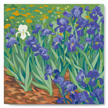 Load image into Gallery viewer, Mini Paint by numbers Van Gogh - Iris 20x20cm already framed
