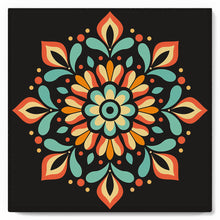 Load image into Gallery viewer, Mini Paint by numbers Autumn Mandala 20x20cm already framed