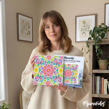 Load image into Gallery viewer, Mini Paint by numbers Butterfly Mandala 20x20cm already framed