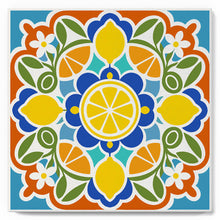 Load image into Gallery viewer, Mini Paint by numbers Citrus Mandala 20x20cm already framed