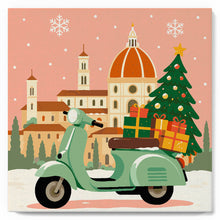 Load image into Gallery viewer, Mini Paint by numbers Christmas in Florence 20x20cm already framed