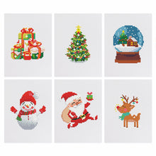 Load image into Gallery viewer, Mini Diamond Painting 15x20cm (6 pieces) - Festive Christmas