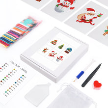 Load image into Gallery viewer, Mini Diamond Painting 15x20cm (6 pieces) - Festive Christmas