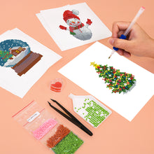 Load image into Gallery viewer, Mini Diamond Painting 15x20cm (6 pieces) - Festive Christmas