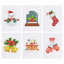 Load image into Gallery viewer, Mini Diamond Painting 15x20cm (6 pieces) - Christmas Classics
