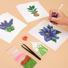Load image into Gallery viewer, Mini Diamond Painting 15x20cm (6 pieces) - Flora and Potted