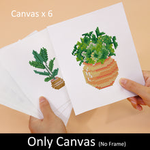Load image into Gallery viewer, Mini Diamond Painting 15x20cm (6 pieces) - Flora and Potted