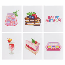 Load image into Gallery viewer, Mini Diamond Painting 15x20cm (6 pieces) - Birthday Bites