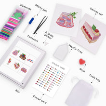 Load image into Gallery viewer, Mini Diamond Painting 15x20cm (6 pieces) - Birthday Bites