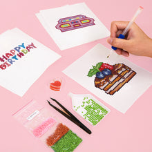 Load image into Gallery viewer, Mini Diamond Painting 15x20cm (6 pieces) - Birthday Bites