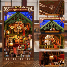 Load image into Gallery viewer, DIY Book Nook Kit - Cat Affairs Bureau