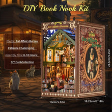 Load image into Gallery viewer, DIY Book Nook Kit - Cat Affairs Bureau
