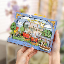 Load image into Gallery viewer, 3D Puzzle - Red Boats