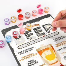 Load image into Gallery viewer, Paint by Numbers Metal Poster - Beer Around the World