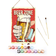 Load image into Gallery viewer, Paint by Numbers Metal Poster - Beer Zone Figured'Art